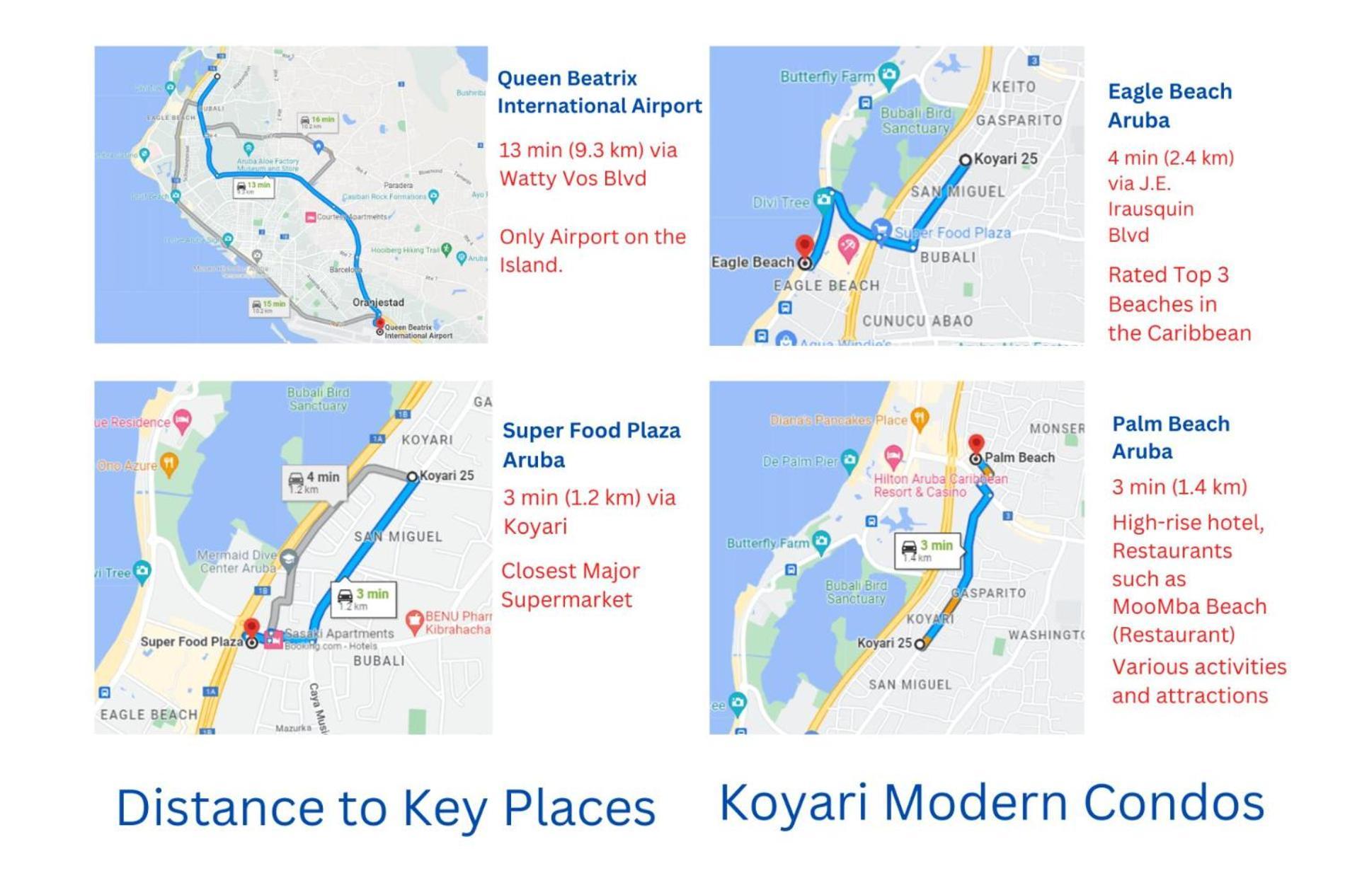Koyari Modern Condos 9BR 7BA Sleeps 26 w/ Pool&Roof Deck Palm Beach Buitenkant foto